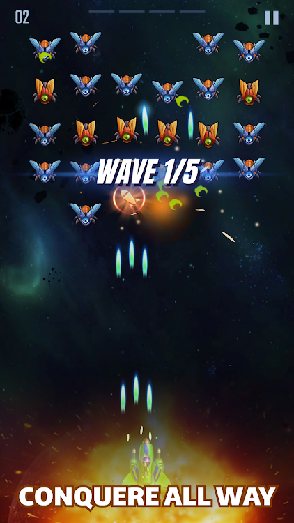 Galaxy Shooter Attack 2024 mod apk game download  V1.0.0图3