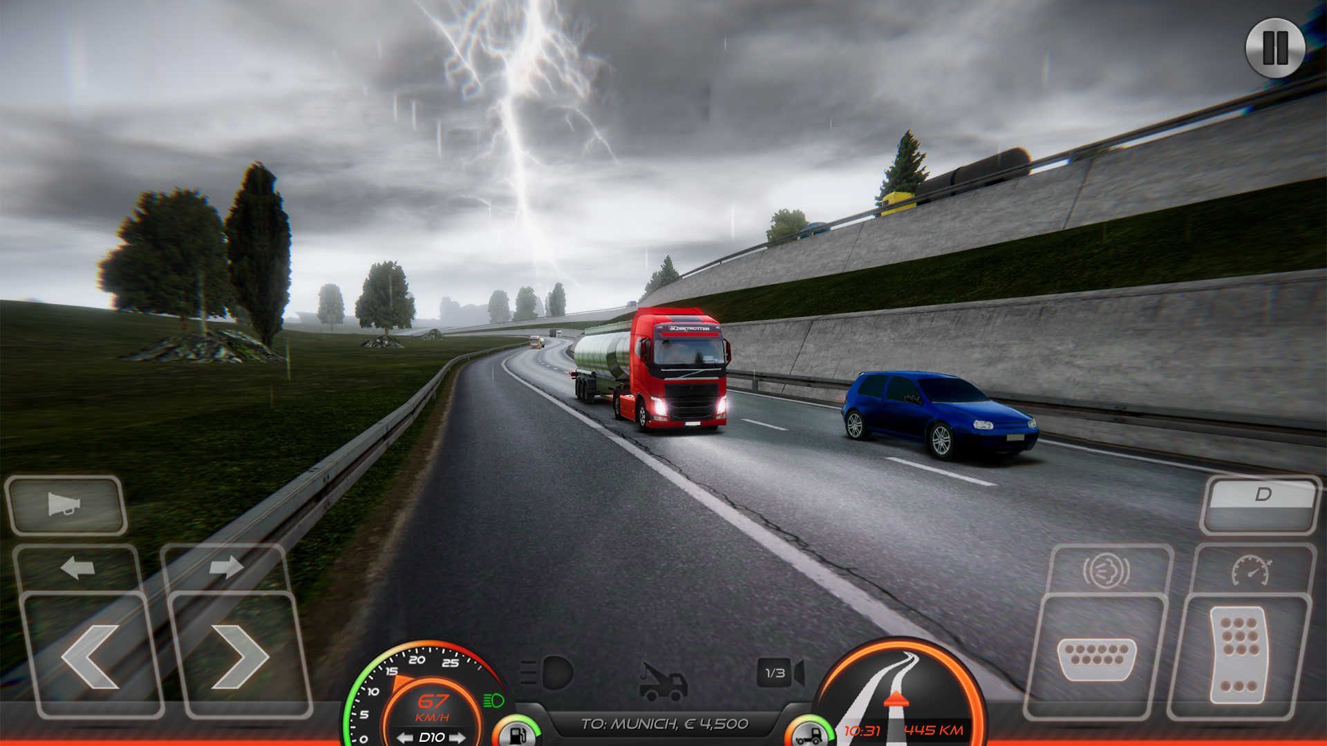 真实欧洲卡车模拟器游戏安卓版  v1.0图1