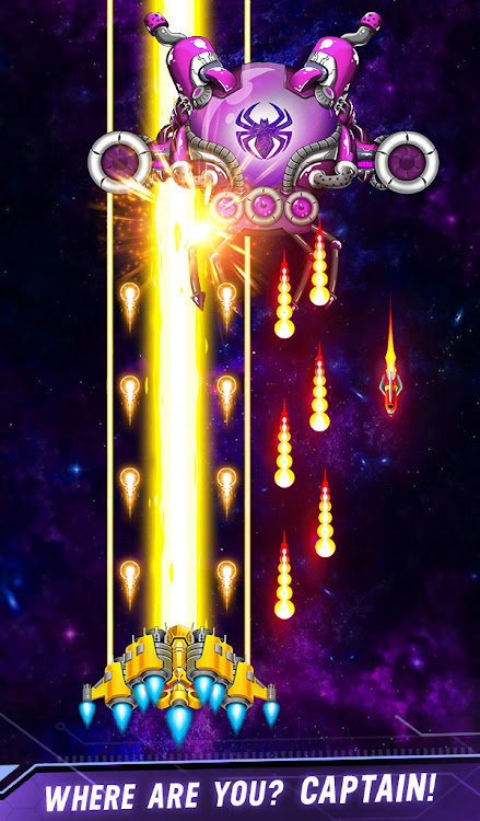 Galaxy Shooter Space Attack Unlimited gold mod apk  V1.624图2